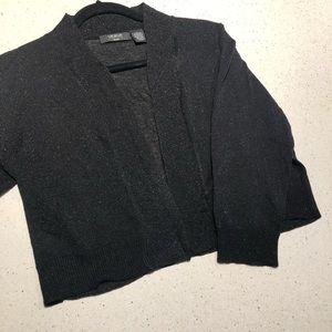 Lightweight formal black sparkle shrug